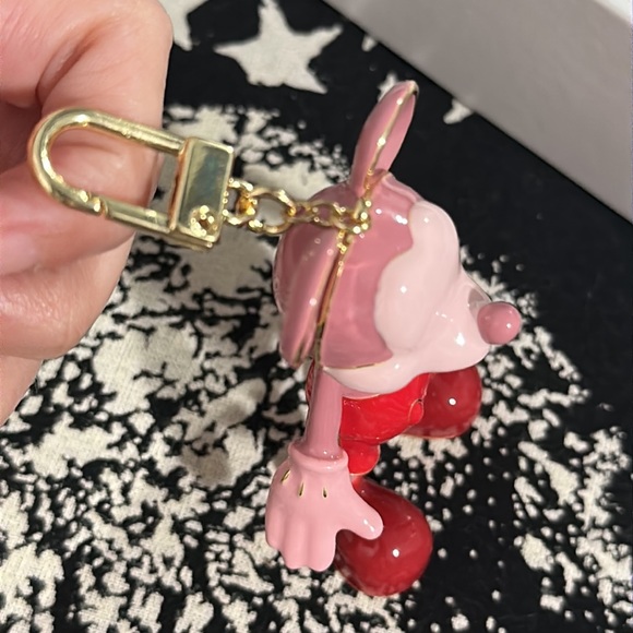 Baublebar x Disney Mickey Mouse Multi-Color Red / Pink /Gold Trim Bag Charm - Picture 6 of 9
